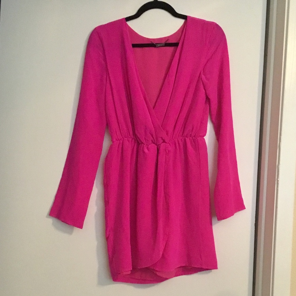Naven long sleeve surplice dress size SMALL